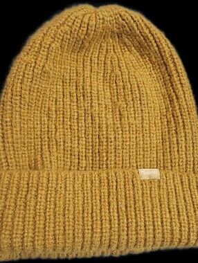 Madewell Men's Mustard Yellow Ribbed Beanie